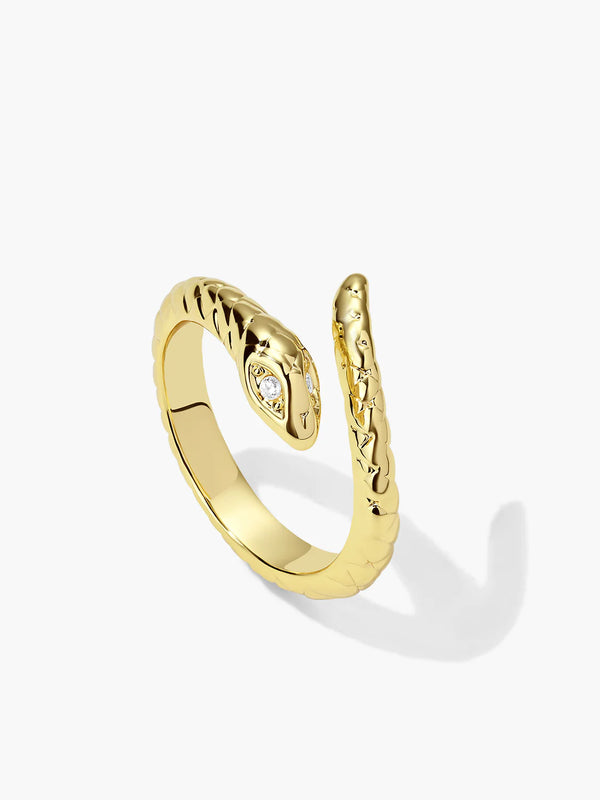 Gold Snake Opening Ring