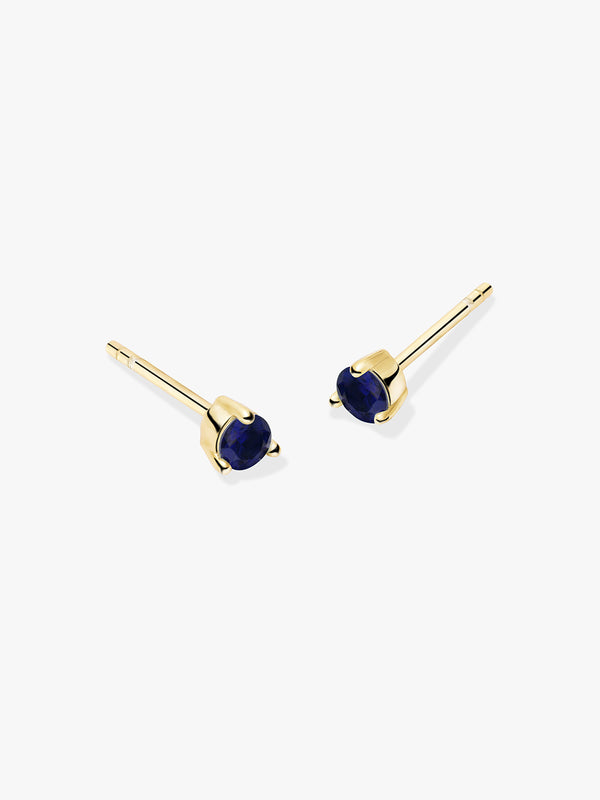 Mini Blue Sapphire Studs