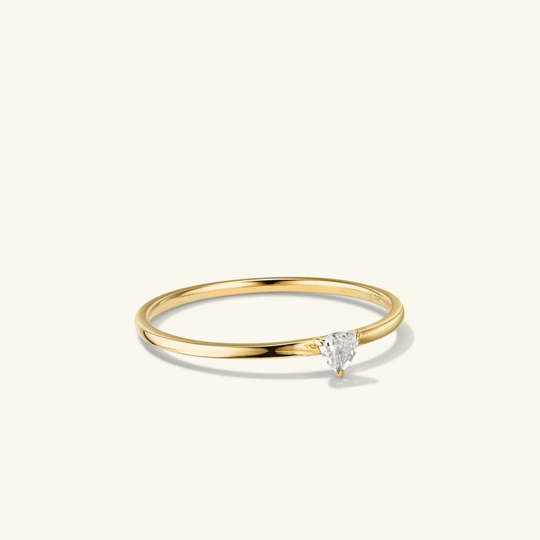 Gemstone Trillion Stacker Ring - - OOTDY