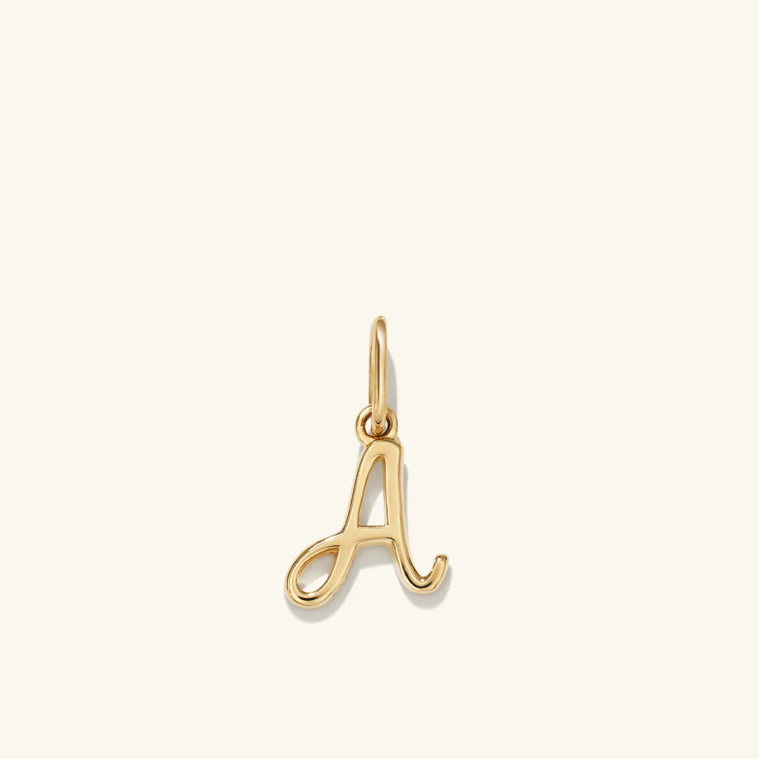 Cursive Letter Charm - - OOTDY