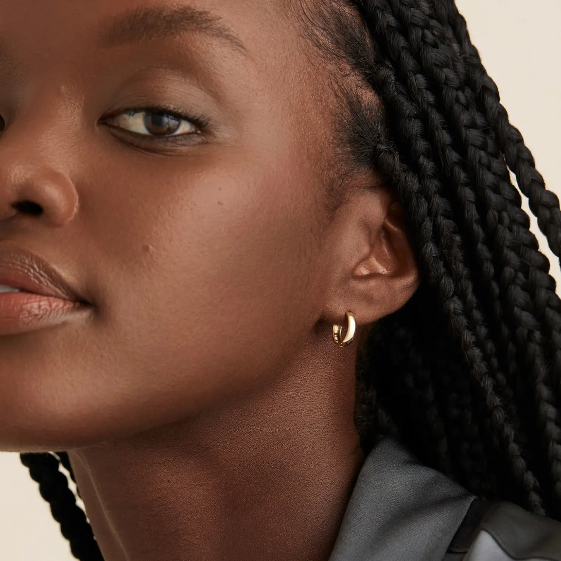 Bold Huggie Hoops - Hoops - OOTDY