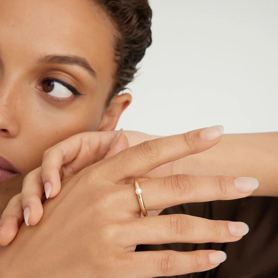 Pearl Stacker Ring - - OOTDY