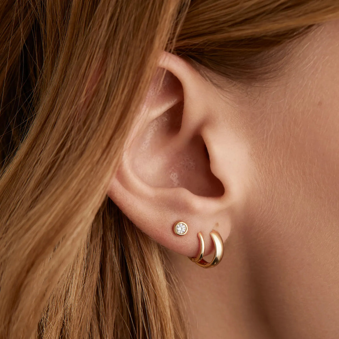 Bold Huggie Hoops - Hoops - OOTDY