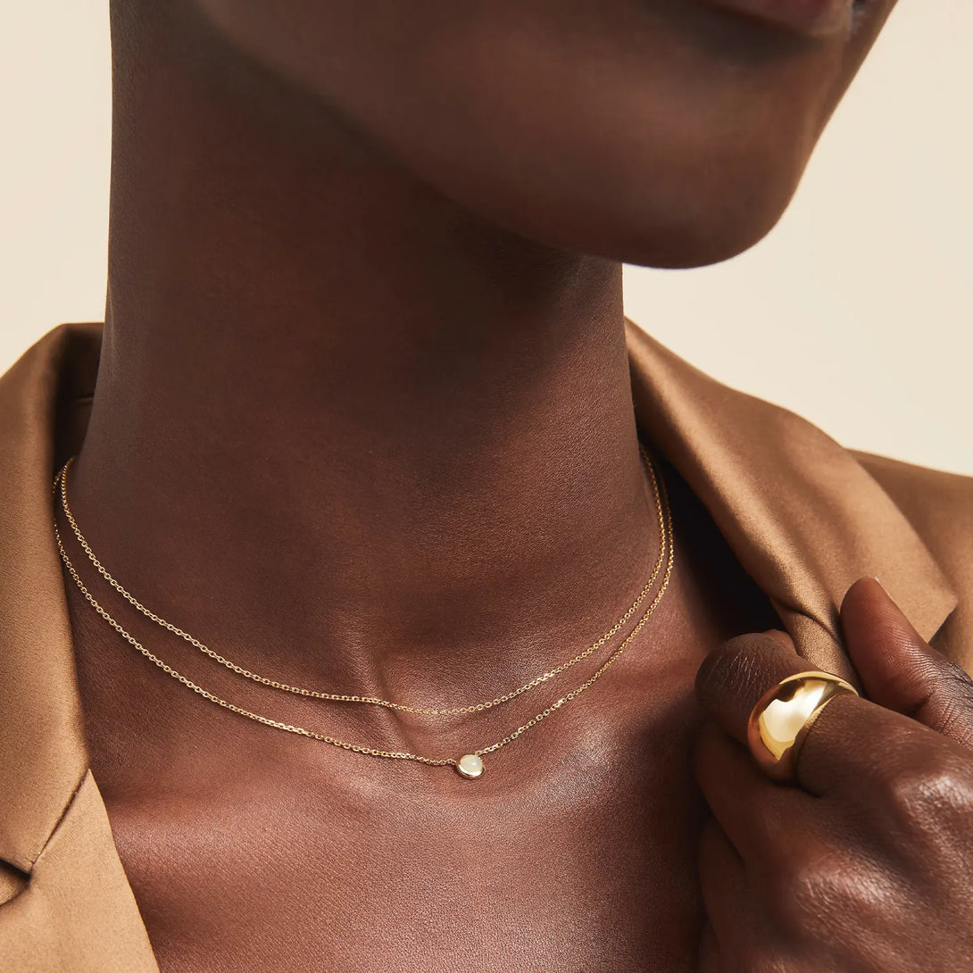 Layered Opal Necklace - Pendant Necklace - OOTDY