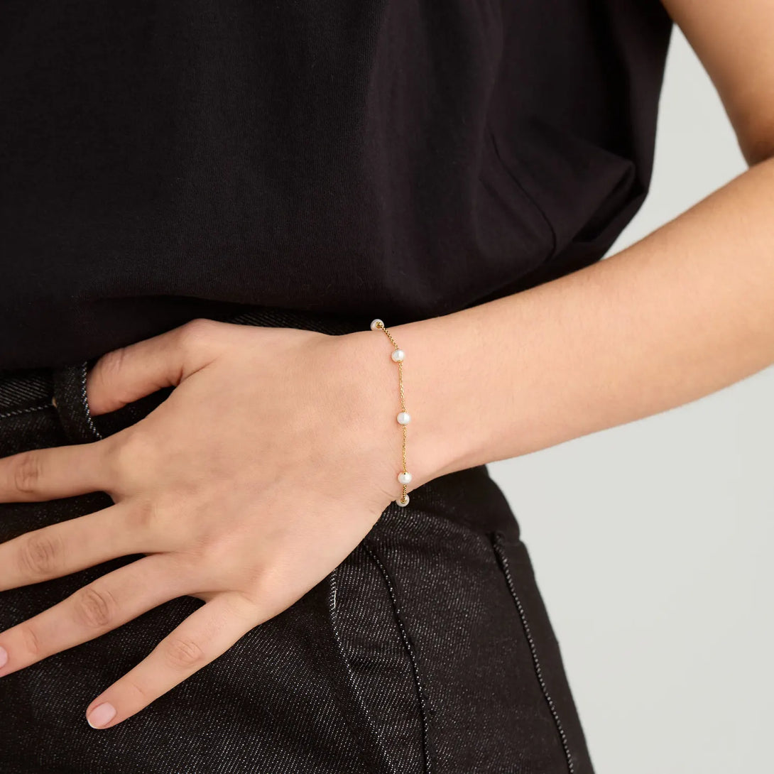Mini Pearl Satellite Bracelet - - OOTDY