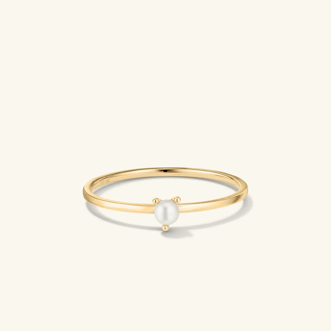 Pearl Slim Stacker Ring - - OOTDY