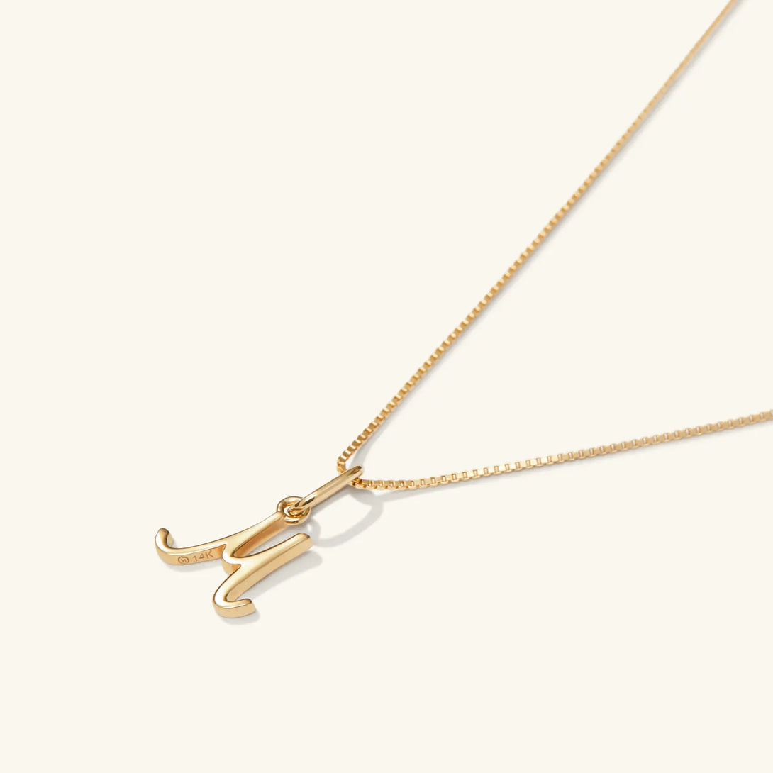 Cursive Letter Charm - - OOTDY
