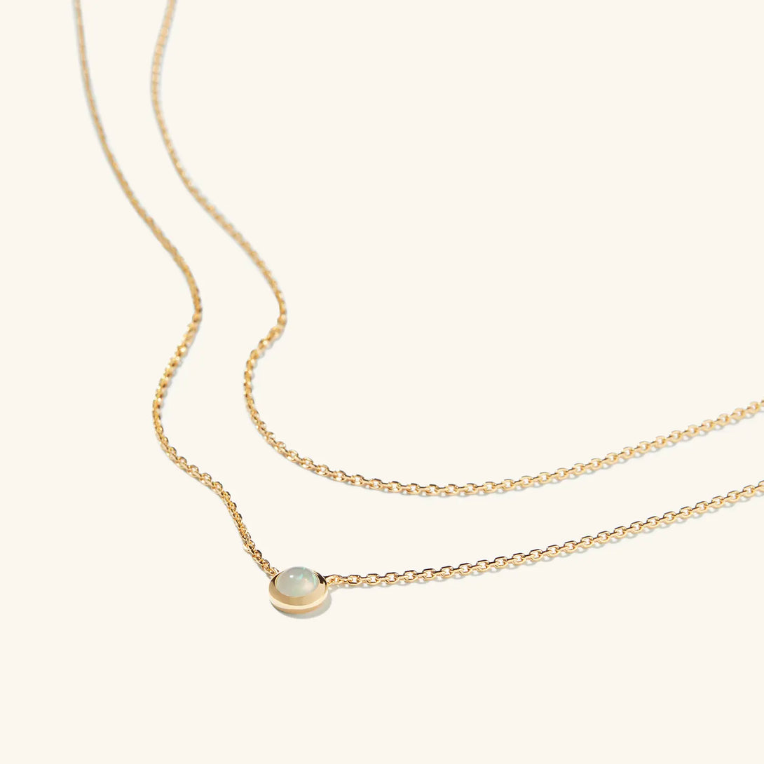 Layered Opal Necklace - Pendant Necklace - OOTDY