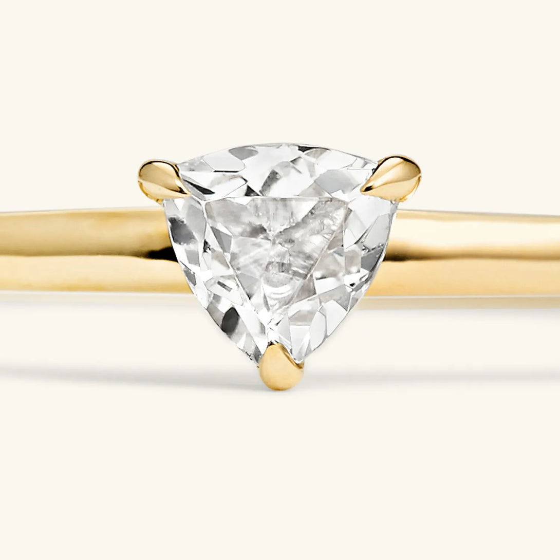Gemstone Trillion Stacker Ring - - OOTDY
