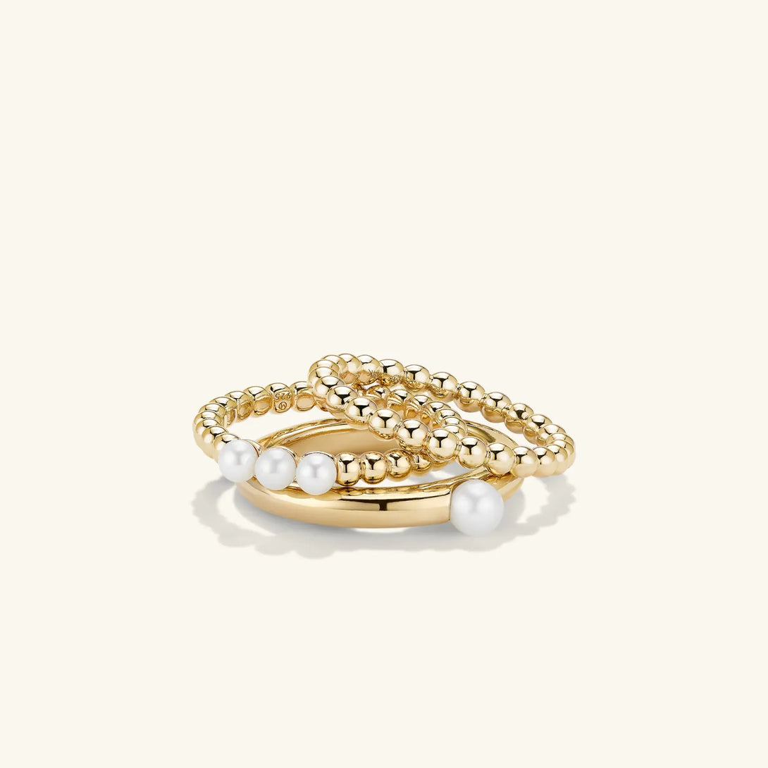 Pearl Stacker Ring - - OOTDY