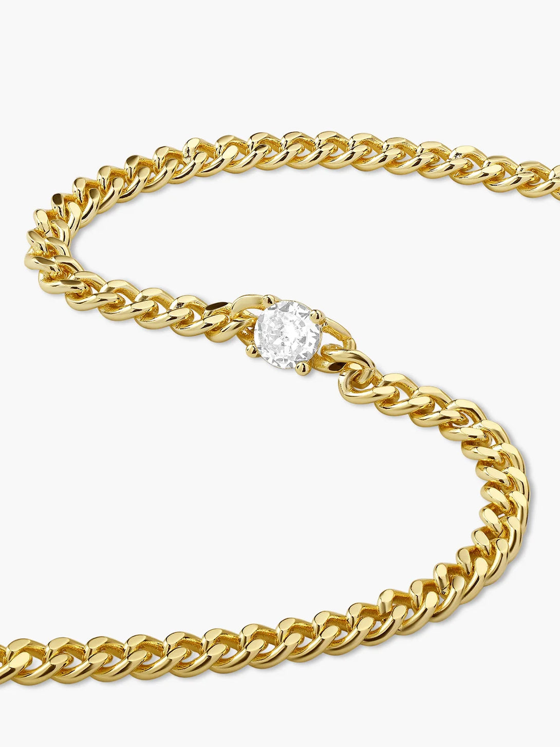 Delicate Thick Bracelet With Cubic Zirconia - OOTDY