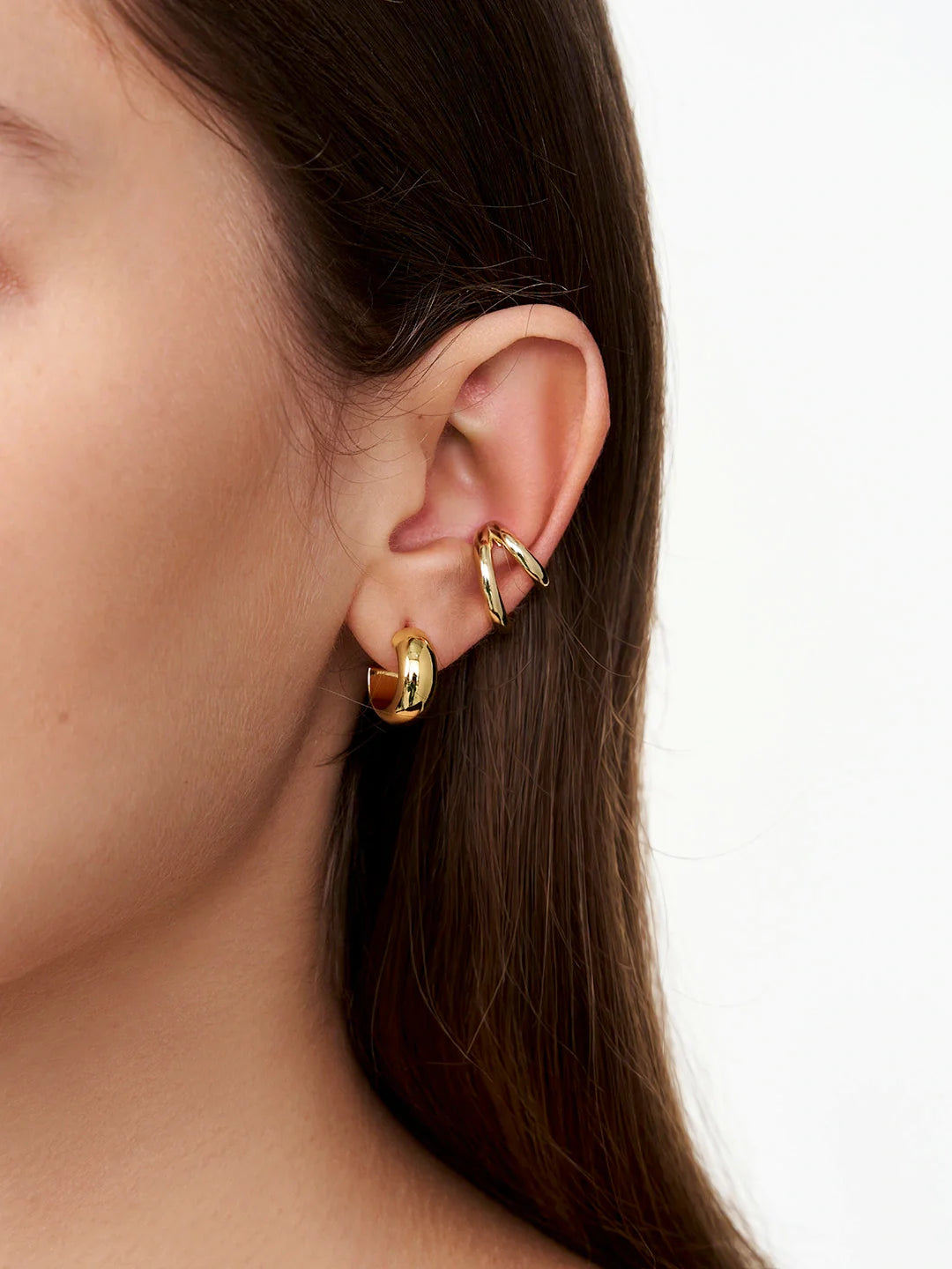 C Shape Daily Semicircle Hoop Earrings - OOTDY