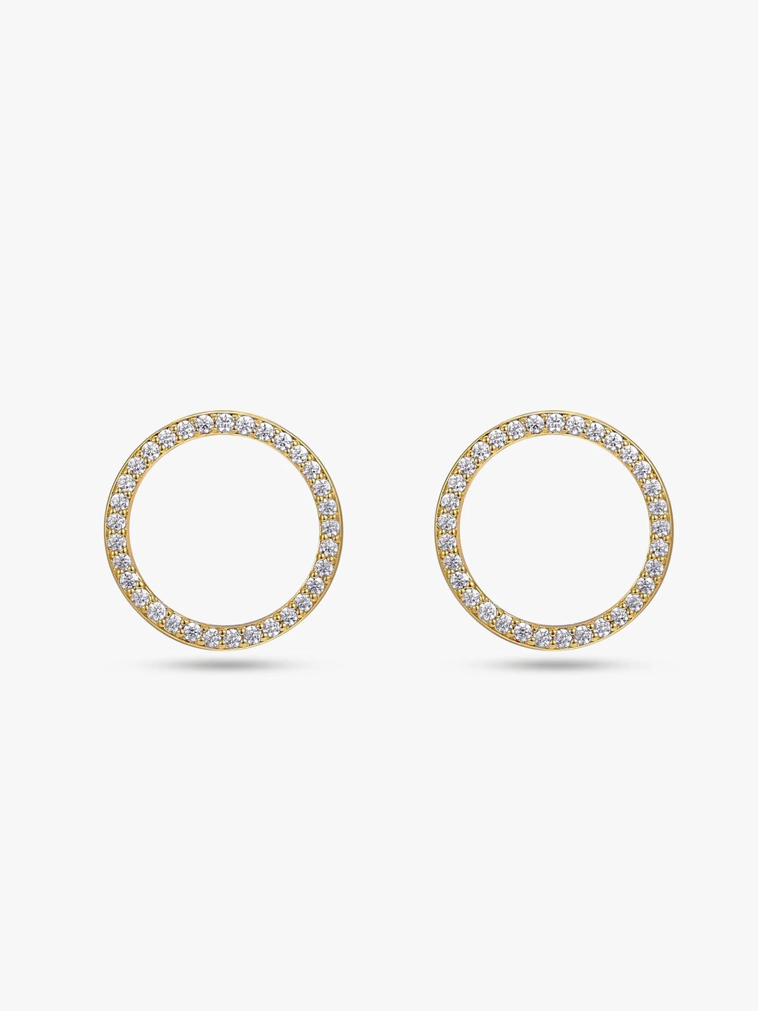 Delicate Round Stud Earrings - OOTDY