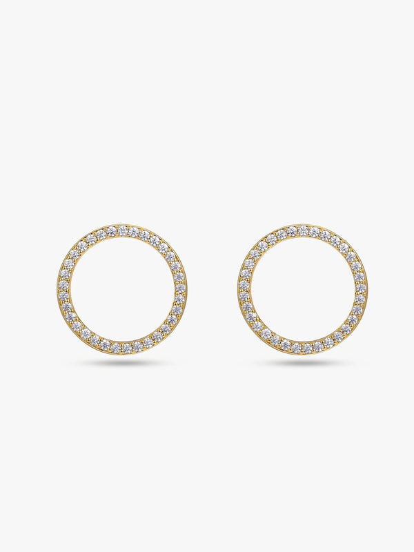 Delicate Round Stud Earrings - OOTDY