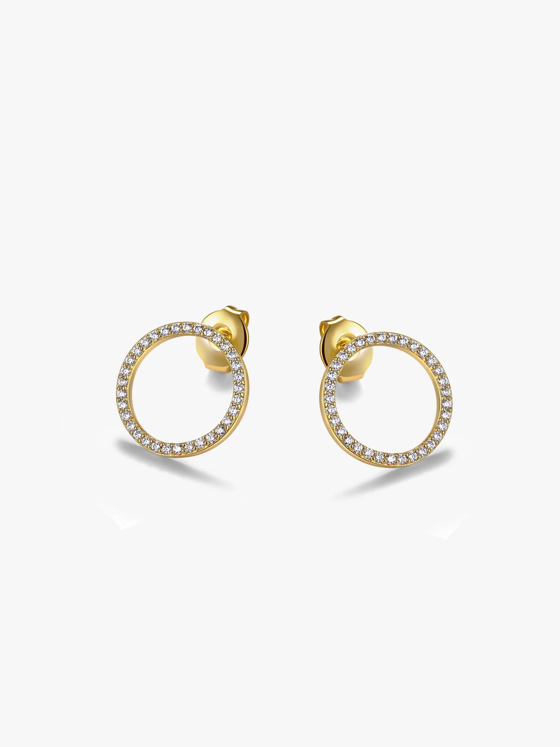 Delicate Round Stud Earrings - OOTDY