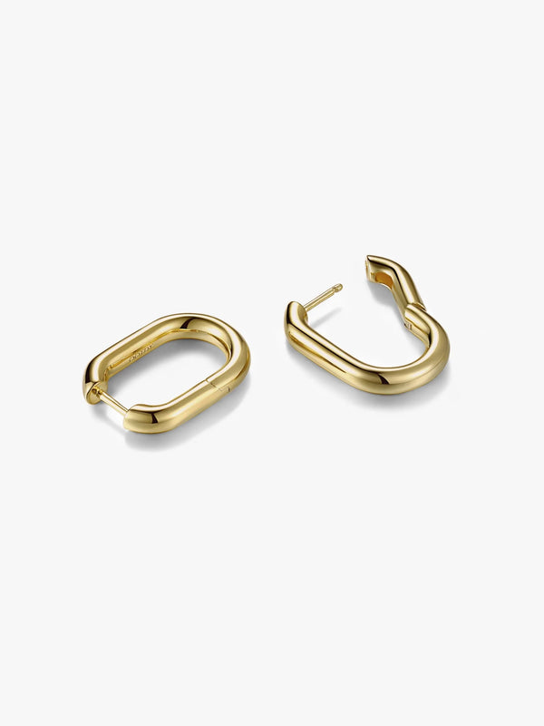 Block Classical U Huggie Earrings - OOTDY