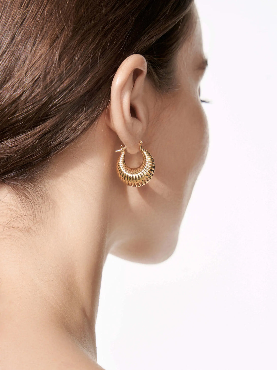 Statement Ribbed Hoop Earrings - OOTDY