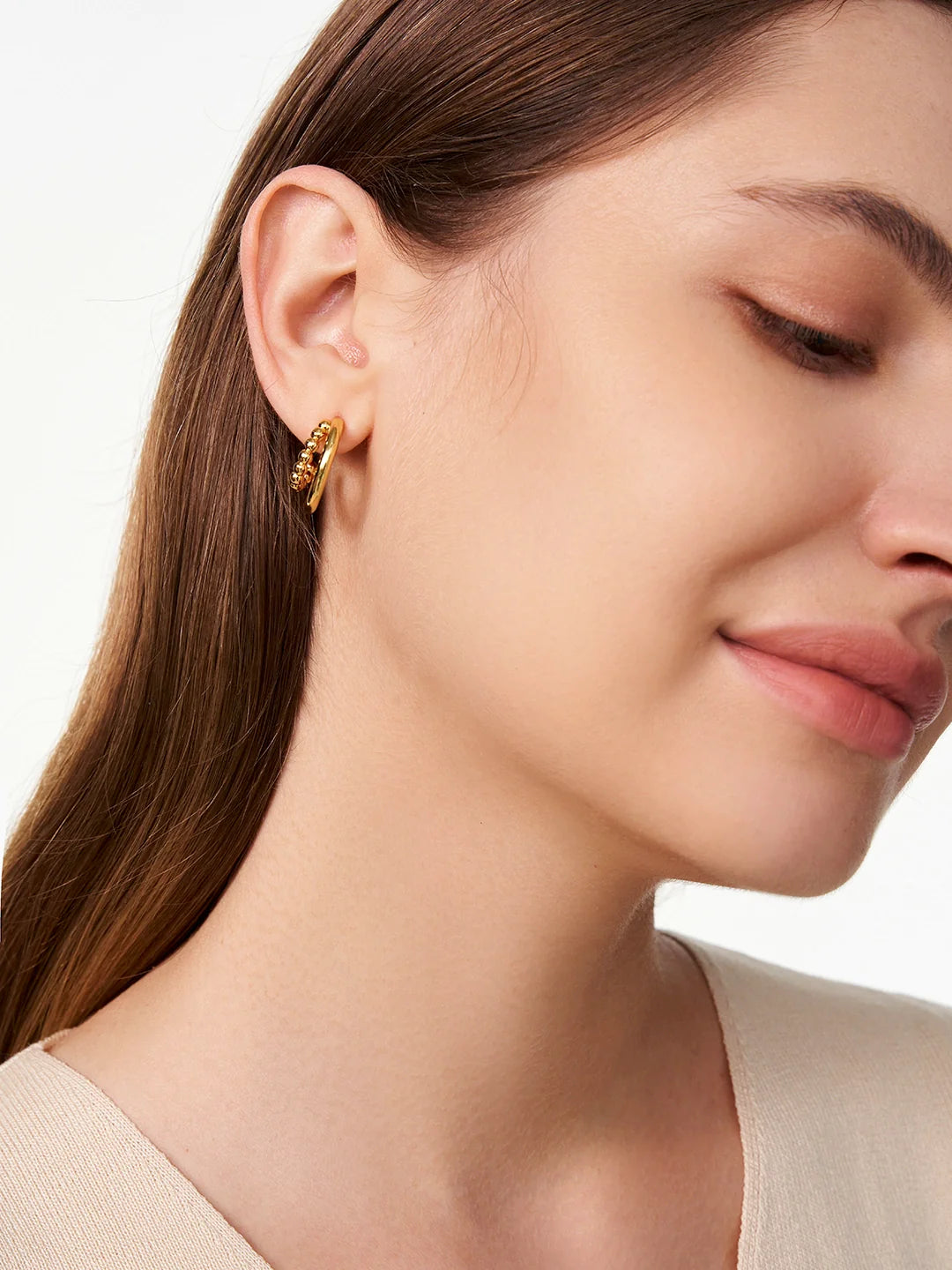 Delicate Double Hoop Earrings - OOTDY