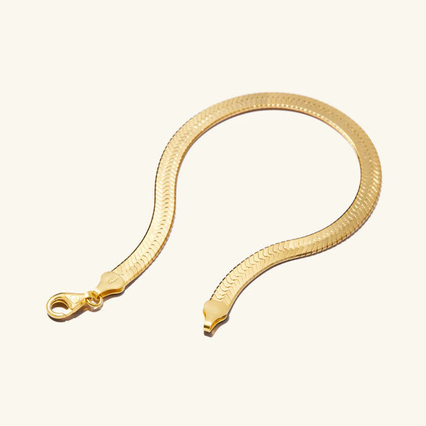 Bold Herringbone Chain Bracelet - - OOTDY
