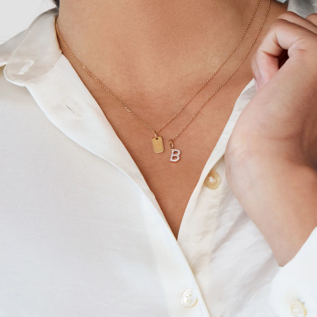 Diamond Letter Charm - - OOTDY